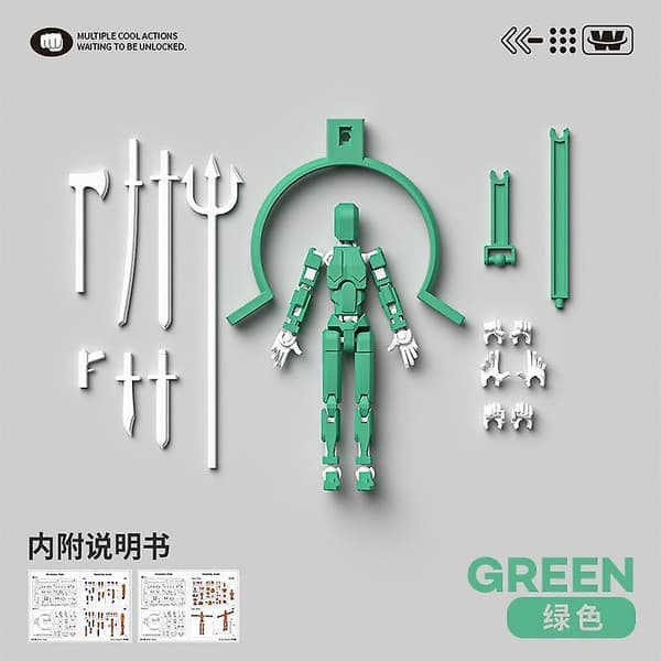 Dummy13 Magnetisk Actionfigur Sæt, 3D Magnetisk Actionfigur Sæt[C]