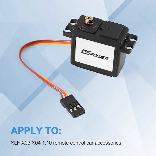Metallväxel Brushless Servo för Xlf X03 X04 X-03 X-04 1/10 Rc Bil Brushless Reservdelar Tillbehör