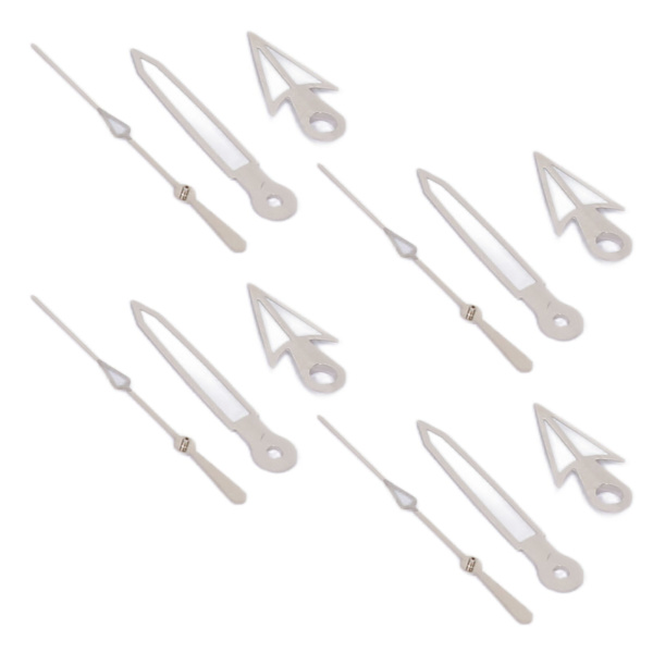 10-pack Urvisarpekare för Klocka, Timme, Minut, Sekund, Luminous, för Klockrörelsemodifiering, Passar NH35 NH36 SK-24[C]
