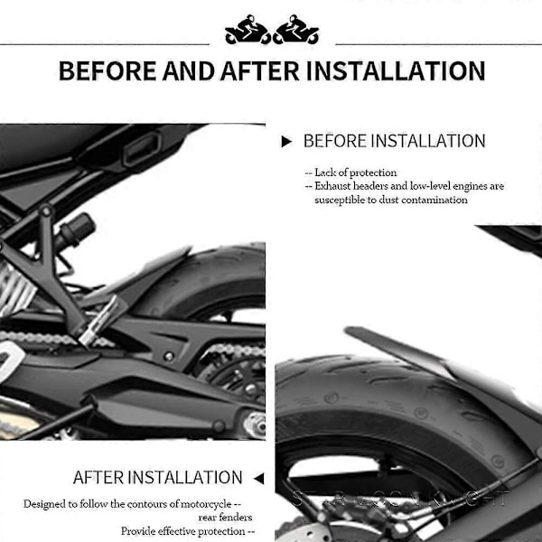 Motorcykeltillbehör Bakskärm Mudguard Extender Hugger Förlängning Bakhjulsskydd För Tiger Sport 660 2022 2023 -