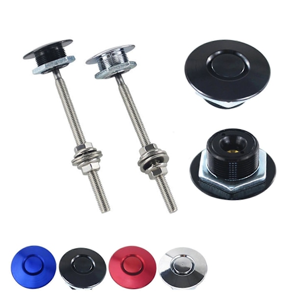 Universal 32mm Tryckknapp Billet Motorhuv Lås Clip Kit Motorhuv Spärrar Set (FCC)