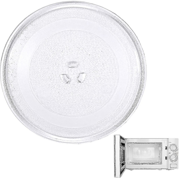 Roterende Plate for Mikrobølgeovn, Glass, 25,5 Cm, Transparent[C]