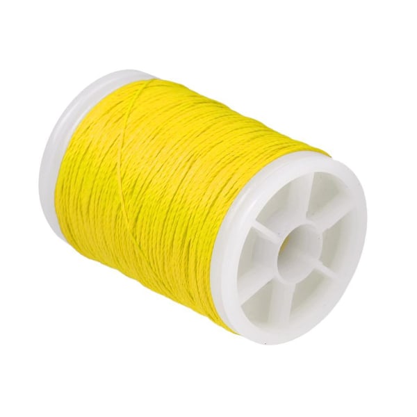 110m Fiber Bågskytte Bågsträng Servingsmaterial Bågsträngsskydd Vit Gul (C)