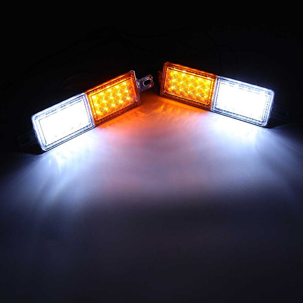 2 st 12V 30 LED Bil Lastbil Bull Bar Ljus Bullbar Front Bumper Ljus Fram Blinkers Parklampa Signal