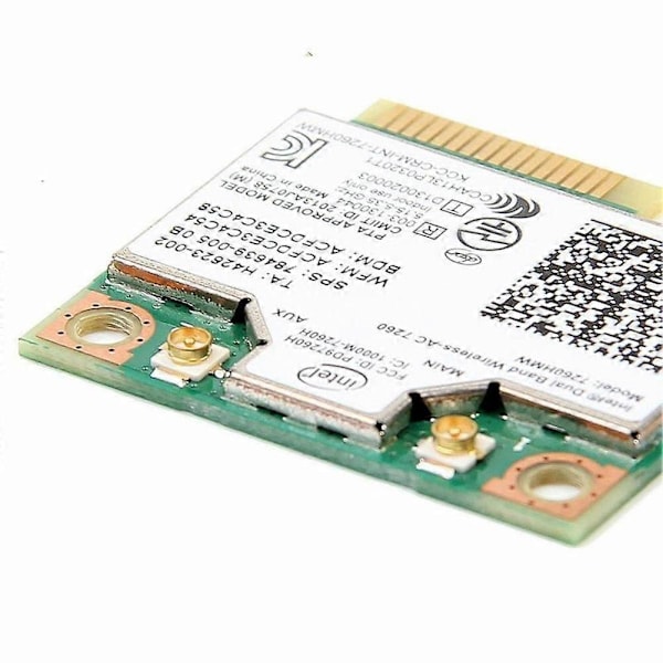 Intel 7260 AC 7260HMW 867 Mbit / s 5G Trådløs Wifi