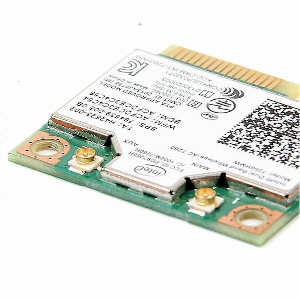 Intel 7260 AC 7260HMW 867 Mbit/s 5G Trådlöst Wifi
