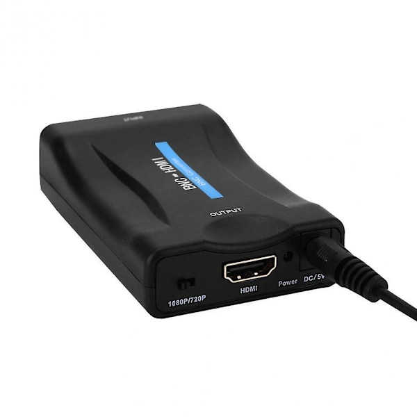 BNC til HDMI-konverter 1080P videooppløsningsadapter overvåkingsmonitor + USB-kabelsett