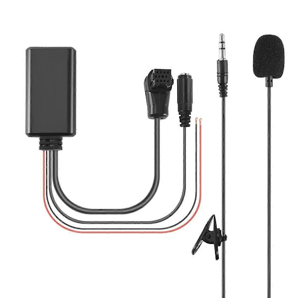 Bil Bluetooth 5.0 Aux Kabel Mikrofon Håndfri Mobiltelefon Gratis Opkald Adapter til Pioneer Radio IP-BUS P99 P01 black
