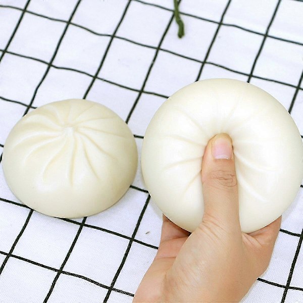Dumpling Squishy Fidget Legetøj, Dumpling Stressbold Dampet Fyldt Bolle Klemme Stress Relief Legetøj, Dejbolde Squishy Dumpling (C)
