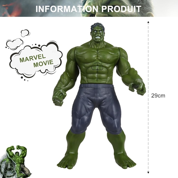 Hulk Figur, Hulk Marvel Ultimate Titan Hero Series, Marvel Avengers Actionfigur 30cm Titan