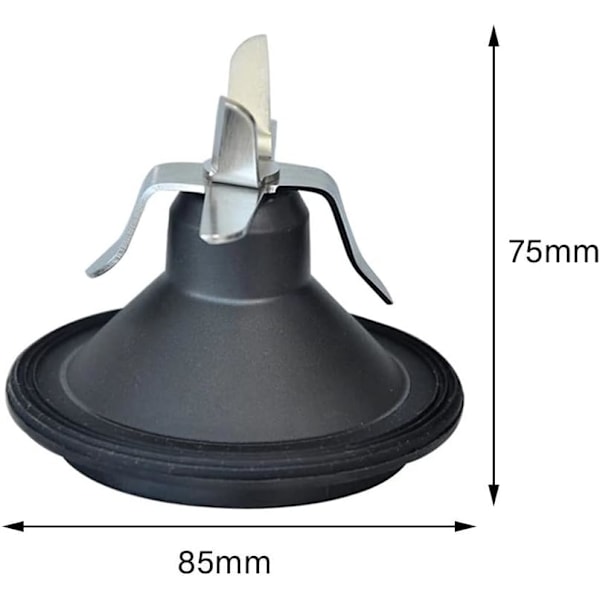 Blenderkniv til Philips Juicer Mixer, Blender Reservedele Kompatible med Philips HR2093, HR2095, HR2096, HR2  (C)