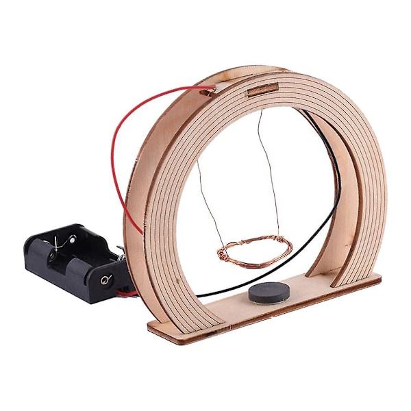 Trä DIY Vetenskap Elektromagnetisk Gung Leksak Experiment Kit för Barn (C)