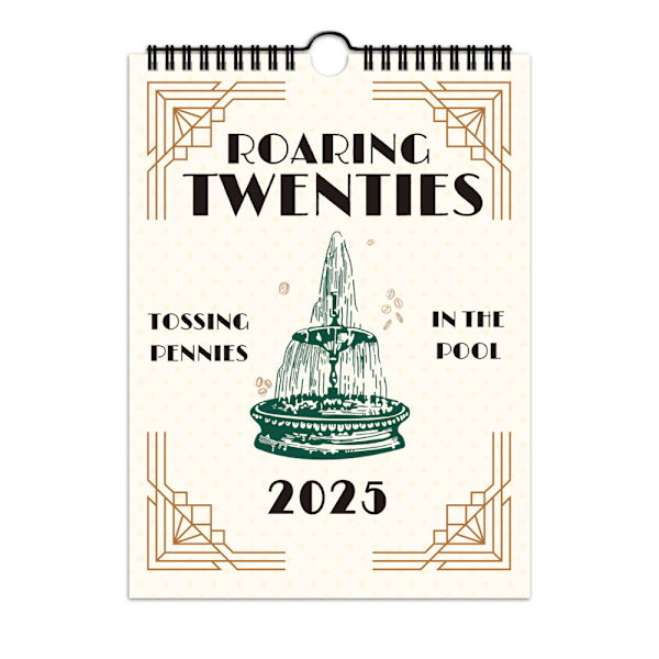 2025 Lyric Calendar Ts Roaring Twenties Taylor Swift Kalender med Tekster Vegg Månedlig Planlegger Hengende Kalender Gaver