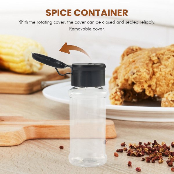 20 st/set 100ml Kryddburkar Salt Peppar Kryddburkar Svart Kryddburk Kryddburk Grillkrydda Xinmu[C]