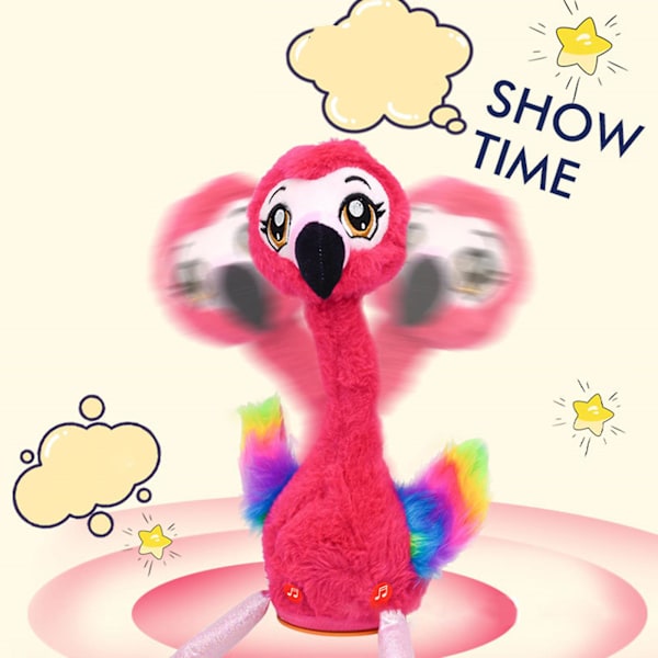Flamingo Interaktiv Syngende Og Dansende Plukket Flamingo Fest Leke For Barn[C]
