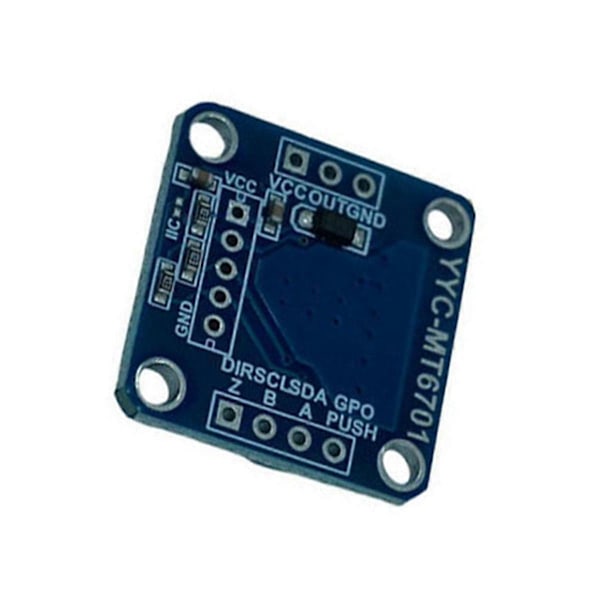 Magnetisk Encoder MT6701 Magnetisk Induktionsvinkelmätningssensormodul 14bit Hög Precision Burk Blue