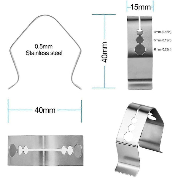 4-pack Universal Probehållare för Thermopro Habor Inkbird BBQ Grill Rök Kötttermometer
