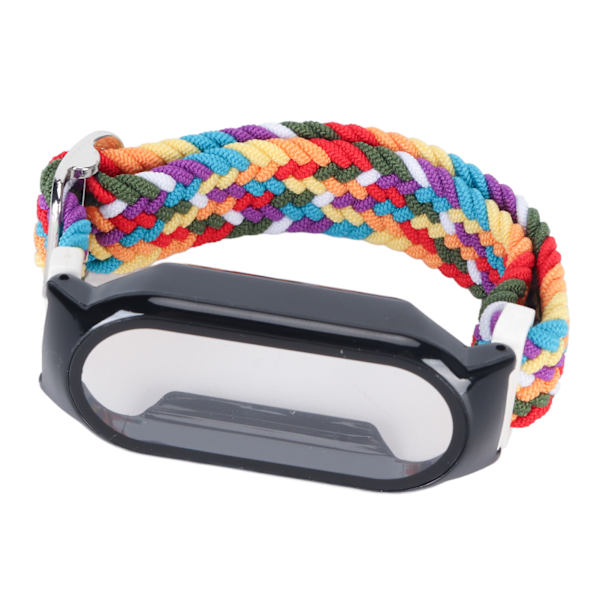 3-i-1 Armband, Skärmskydd och Fodral, Ersättningsarmband, Skyddsfilm, Fodral för Mi Band 7, Färgglatt Armband, Svart Skal[C]