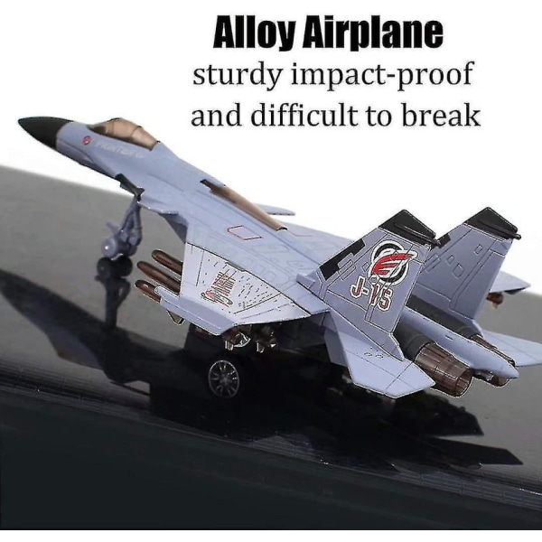 Leksaksflygplansmodell Legering Pull Back Fighter med blinkande ljus Realistiskt jetljud (grå)