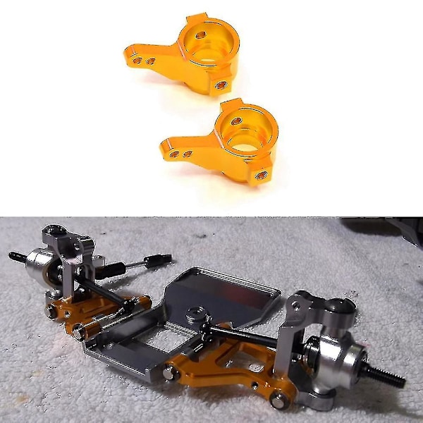 2 st Metalliska Styrkoppar Fram för 1/10 RC Crawler Bildelar, 3