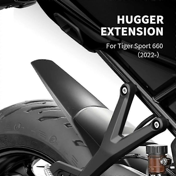 Motorcykeltillbehör Bakskärm Mudguard Extender Hugger Förlängning Bakhjulsskydd För Tiger Sport 660 2022 2023 -