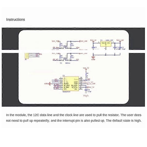 MCU-30105 MAX30105 Optisk Sensor Partikel Sensor Rökupptäckt Flamma Modul Sensor
