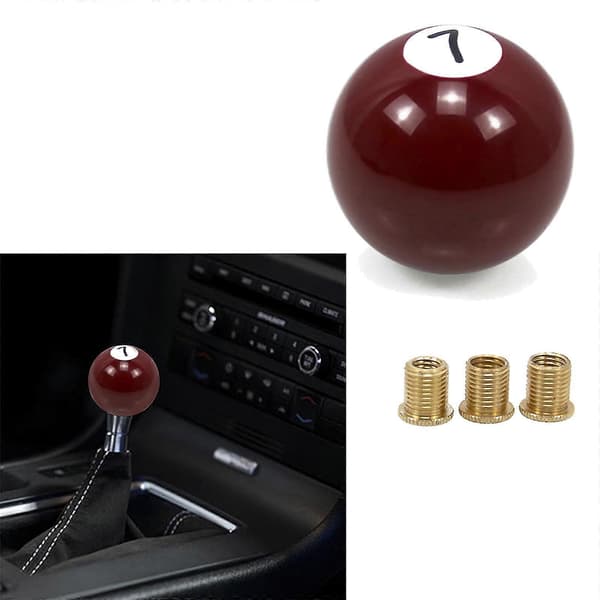 Rød 7-Ball Girspakknapp Hode Dekor