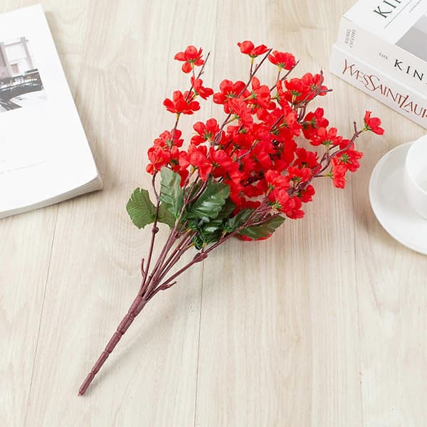 Julegaveidé - 42 cm kunstige kirsebærblomstgrener til dekorasjon
