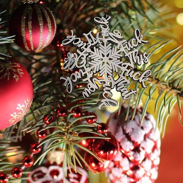 Sjov Julepynt, Fuck Snefnug Julepynt, Perfekt Pynt til Årlig Opsummering