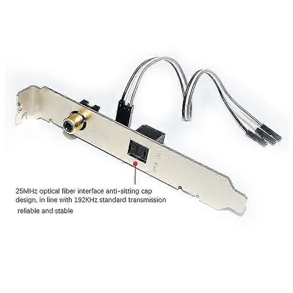 24bit 192khz Kort Spdif Optisk og RCA Utgangsplate Kabelbrakett Digital Lydutgang For