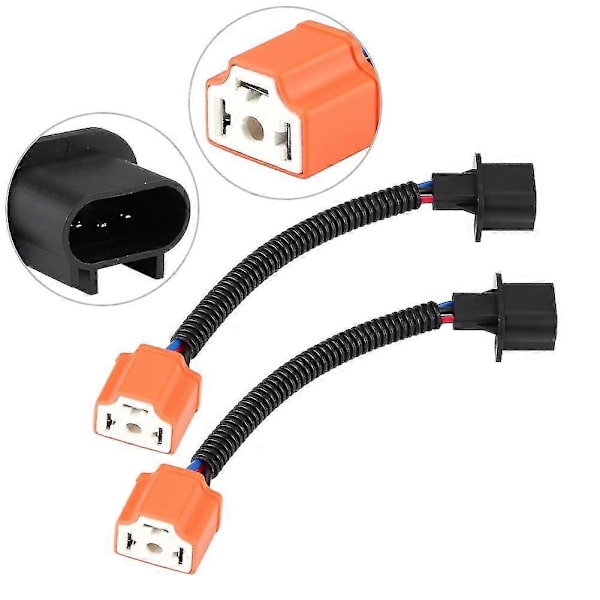 H13 till H4 Strålkastarkonverteringskabeladapter - 2-pack
