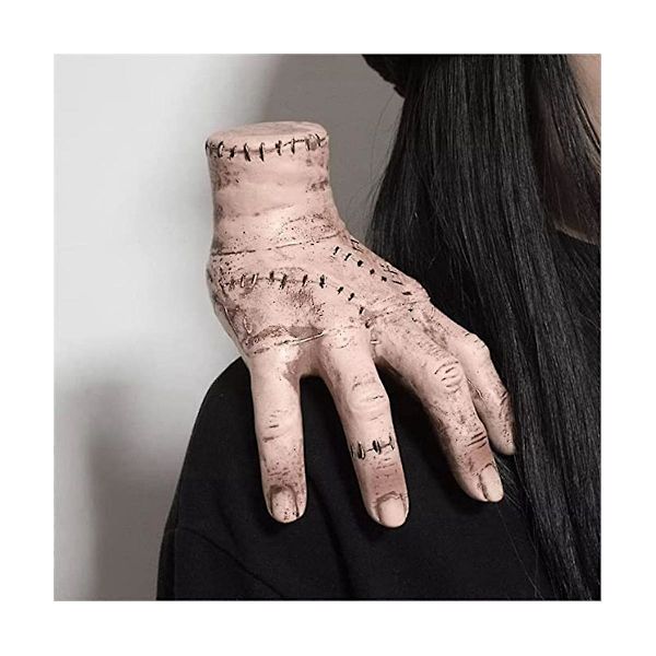 Onsdag Addams Familjens Sak Handrekvisita Skrämmande Onsdag Cosplay Hand Onsdag Addams för Hemmet