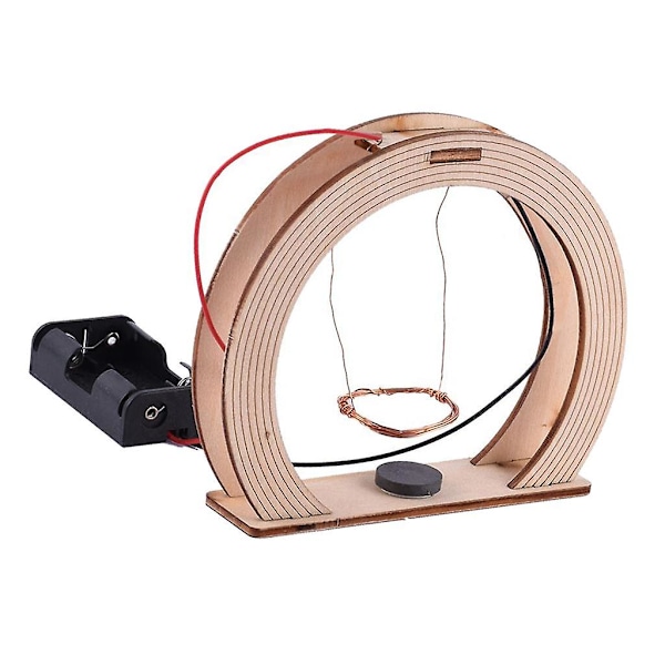 Trä DIY Vetenskap Elektromagnetisk Gung Leksak Experiment Kit för Barn (C)