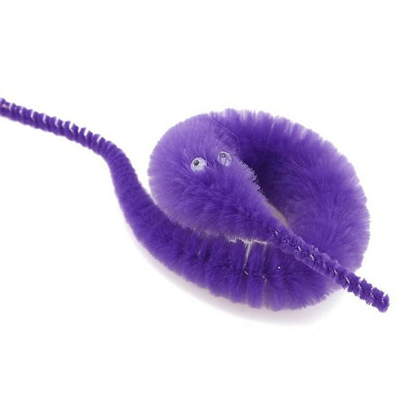 6 stk Fuzzy Twisty Worm Wiggle Moving Sjøhest Myk Leke Gave til Barn