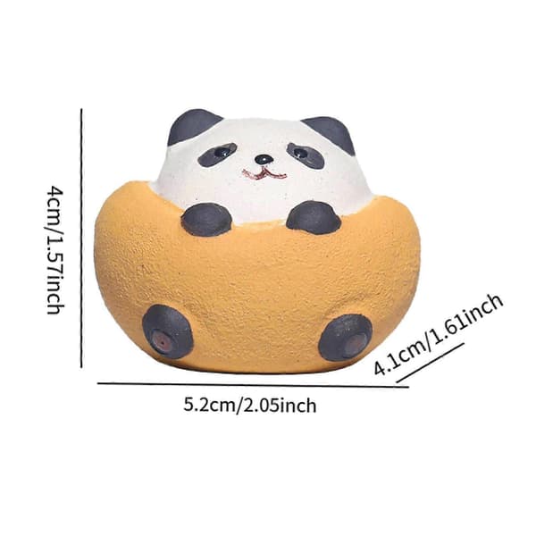 Mini Lilla Panda Te-kæledyr til Bilkabinet Statue 5cm