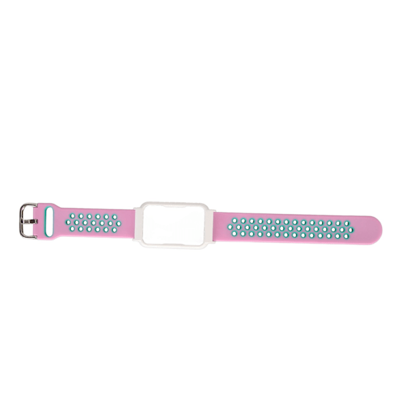20mm Silikonarmband för Smartklocka Mjuk Andningsbar Snygg Bekväm Lätt för OPPO FREE Smartklocka Rosa Grön + Vit Skal[C]