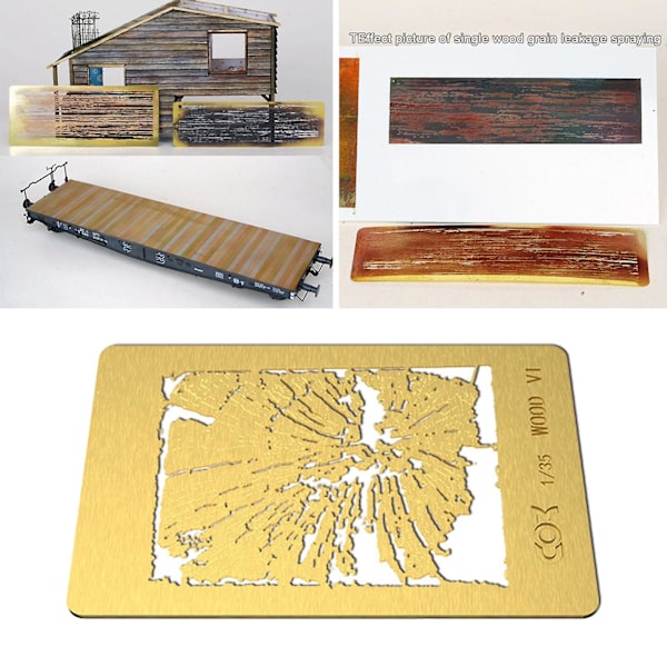 3x DIY Modell Hantverk Målningsverktyg Delar Schablonmallar GJ3000F (C)