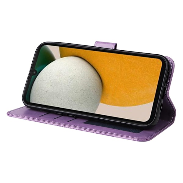 Fodral med stativ, plånbok, stötskyddande PU-läder för Samsung Galaxy A15 5G Purple Style C Samsung Galaxy A15 5G