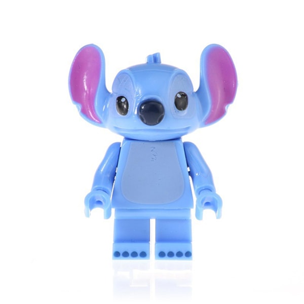 4,5 cm Stitch Minifigur DIY Sammansatta Klossleksaker Film Lilo Och Stitch Actionfigurer Pusselleksak