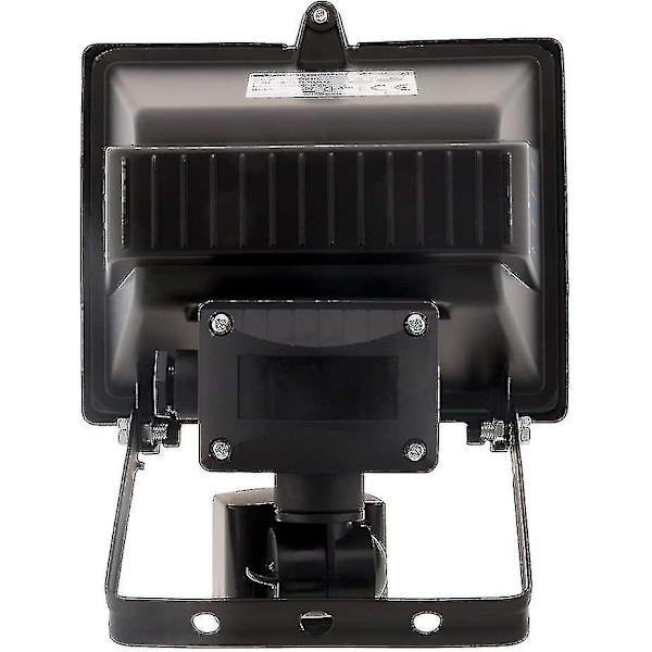 400W Svart Halogen Floodlight med Detektor - IP44 CE