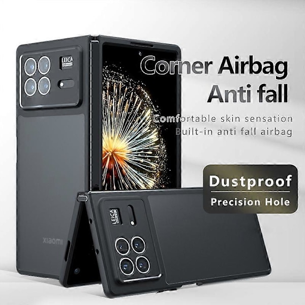 PC Hybrid TPU Telefondeksel for Xiaomi Mix Fold 3 Frosted Black