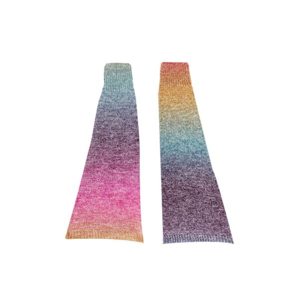 Lagerstrumpor Stickade Benskydd (Gradient Lila) (C)