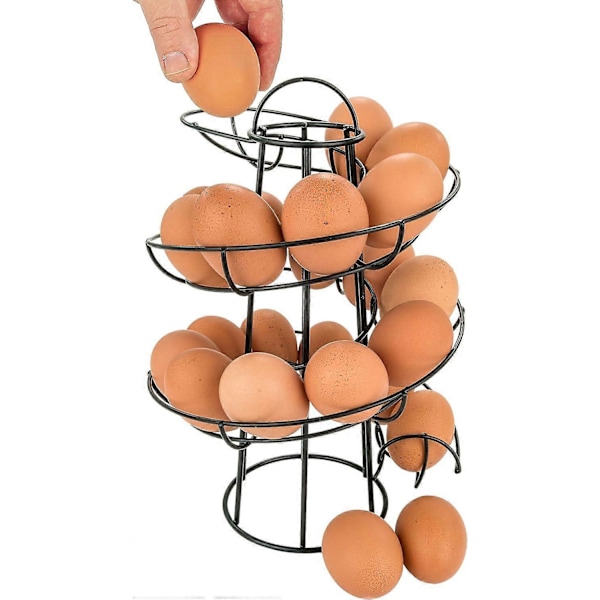 Moderne Spiralformet Dispenser Rack Sort (HYYC)