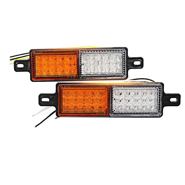 2 st 12V 30 LED Bil Lastbil Bull Bar Ljus Bullbar Front Bumper Ljus Fram Blinkers Parklampa Signal