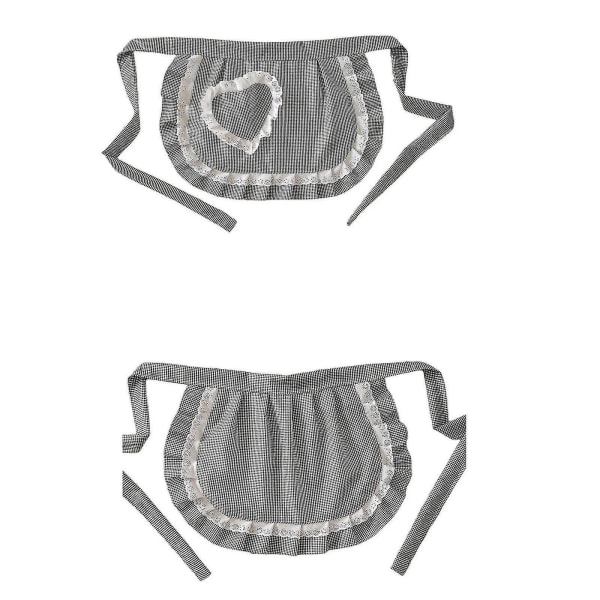 Retro Förkläden Midje Förkläde Midje Förkläde För Flickor  Smal Kostym  Vit Bomull  Halv Förkläde  Fest Hot[C] Watermelon red