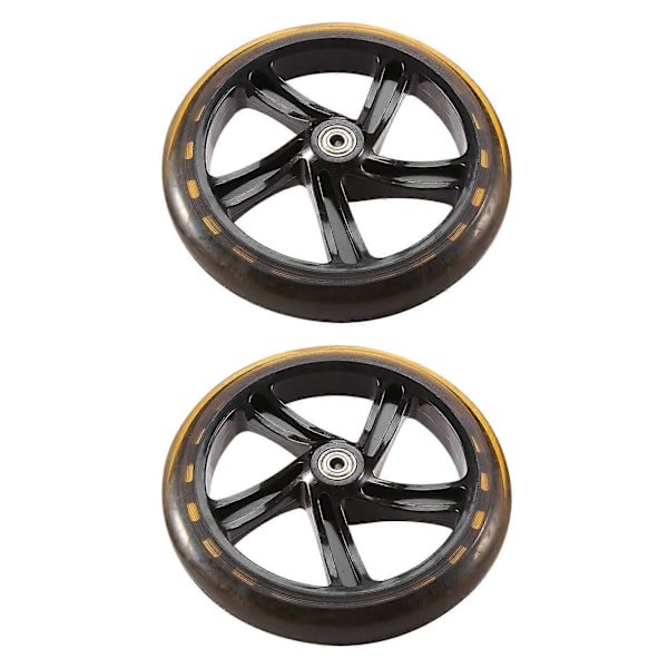 2 stycken Scooterhjul 200 mm PU-material Hjul tjocklek 30 mm ABEC-7