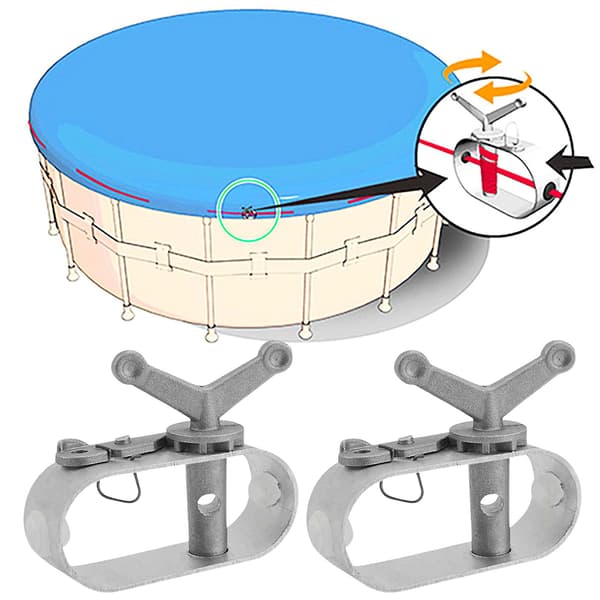 Aluminium Kabelspænder til Swimmingpool Dæk [C] 2pcs
