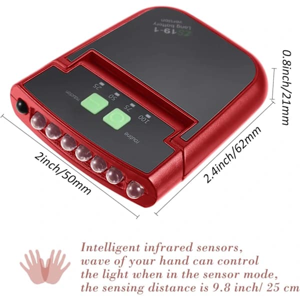 LED-lippalakit, USB-ladattavat lippalakit C, kpl