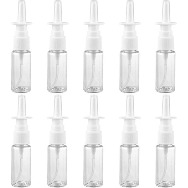 5ml Næsesprayflaske Næsepumpe Sprayer Genopfyldbar Rejse Størrelse (5ml, 20 stk) (a-1b) 20ML