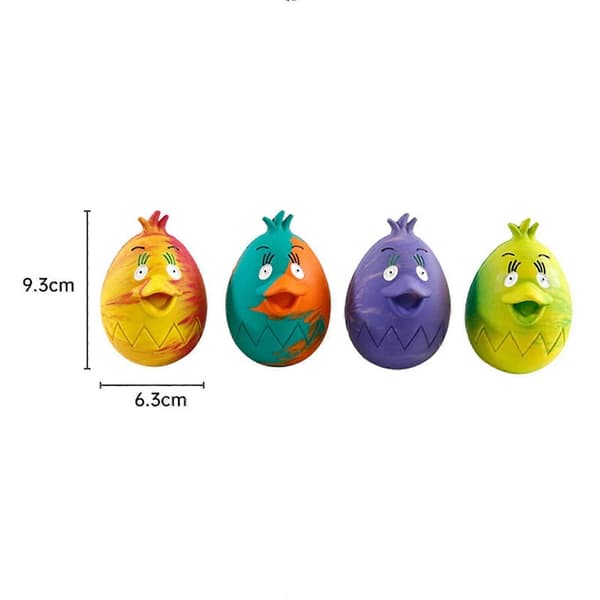 Interaktiv Tålig Pipande Hundleksak 10cm 6-Pack
